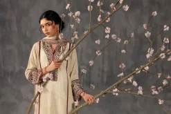 3 Piece - Printed Embroidered Suit - KFE26-109