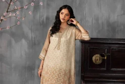 2 Piece - Printed Embroidered Suit - KFE26-62