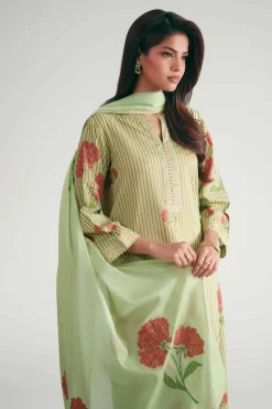 3 Piece - Printed Embroidered Suit - KFE26-204