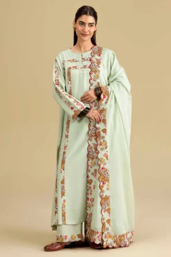 3 Piece - Printed Embroidered Suit - KFE26-206