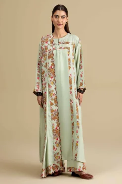 3 Piece - Printed Embroidered Suit - KFE26-206