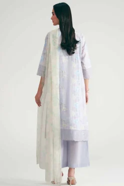 3 Piece - Printed Embroidered Suit - KFE26-226