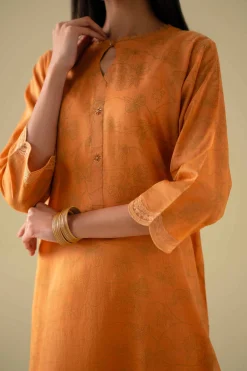 3 Piece - Printed Embroidered Suit - KFE26-115