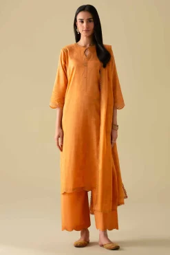 3 Piece - Printed Embroidered Suit - KFE26-115