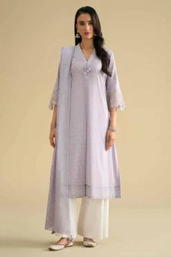 2 Piece - Printed Embroidered Suit - KFE26-28