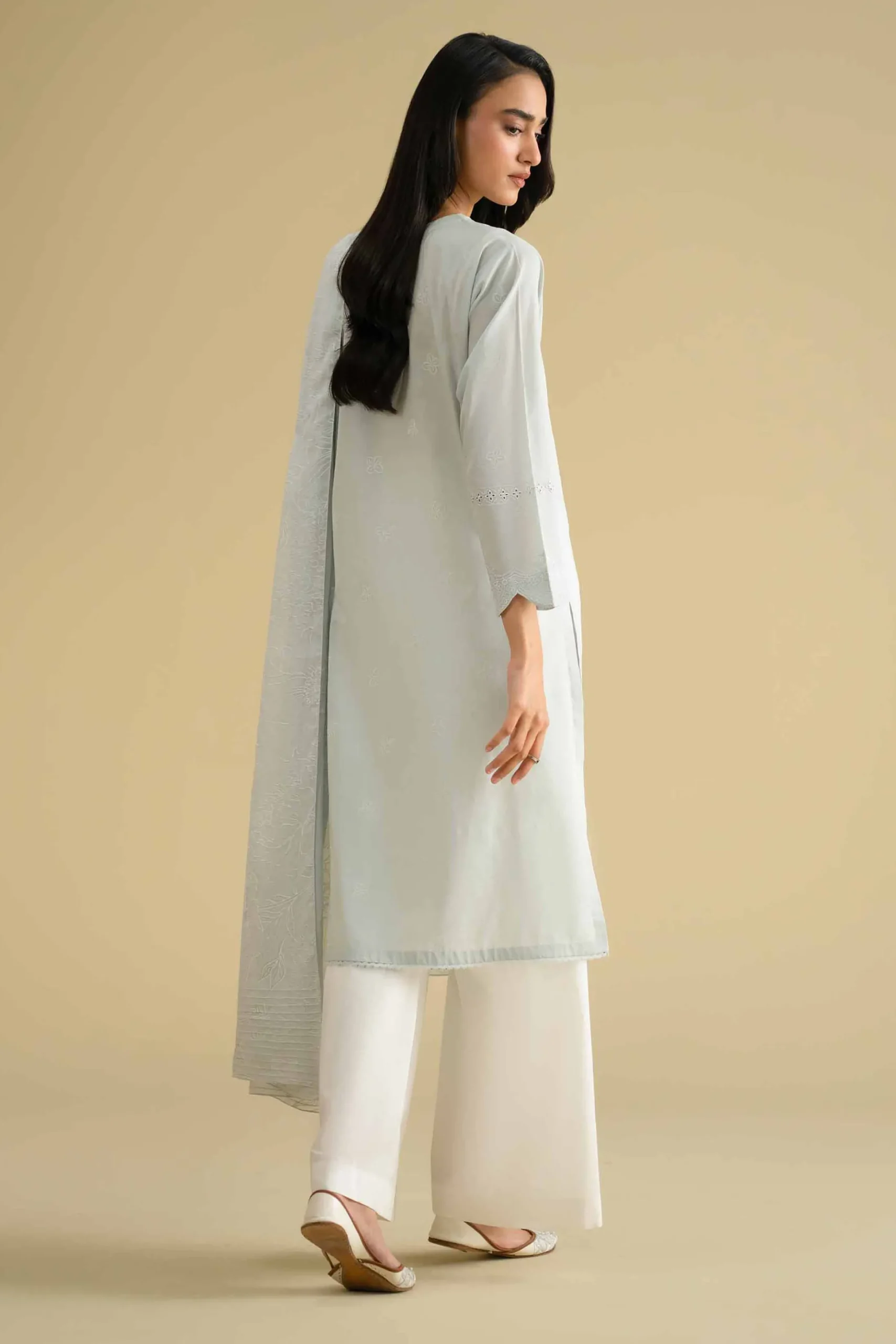 2 Piece - Printed Embroidered Suit - KFE26-30