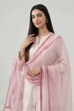 3 Piece - Printed Embroidered Suit - KFE26-107