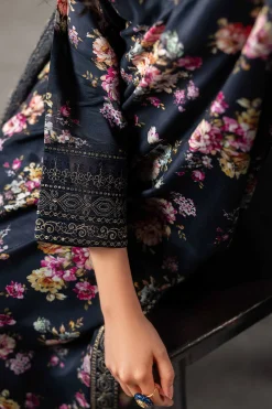 3 Piece - Printed Embroidered Suit - KFE26-118