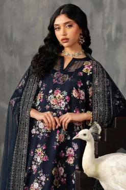 3 Piece - Printed Embroidered Suit - KFE26-118