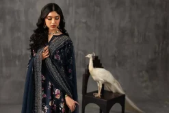 3 Piece - Printed Embroidered Suit - KFE26-118