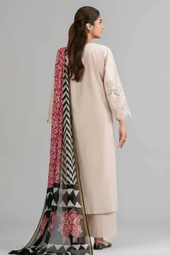 3 Piece - Printed Embroidered Suit - 42619949