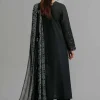3 Piece - Printed Embroidered Suit - 42619945