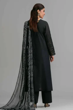 3 Piece - Printed Embroidered Suit - 42619945