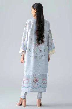 2 Piece - Printed Embroidered Suit - PE26-484