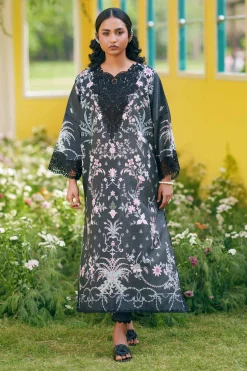 2 Piece - Printed Embroidered Suit - PE26-487