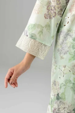 3 Piece - Printed Embroidered Suit - PE26-495