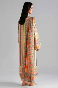 2 Piece - Printed Embroidered Suit - PE26-137