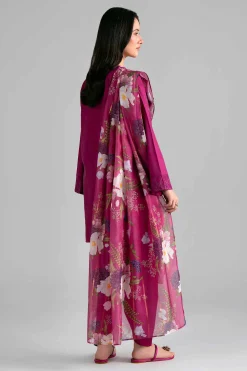 3 Piece - Printed Embroidered Suit - PE26-526