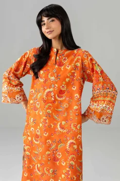 2 Piece - Printed Embroidered Suit - PE26-590