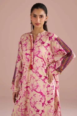 2 Piece - Printed Embroidered Suit - PE26-253