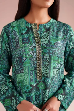 2 Piece - Printed Embroidered Suit - PE26-35