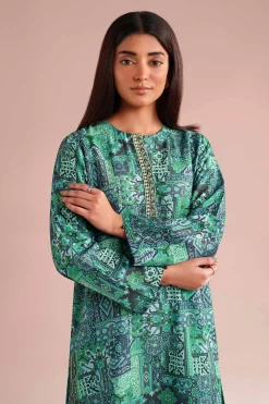 2 Piece - Printed Embroidered Suit - PE26-35