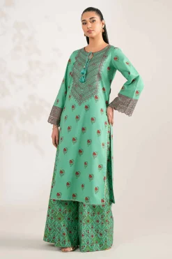 2 Piece - Printed Embroidered Suit - 42502846