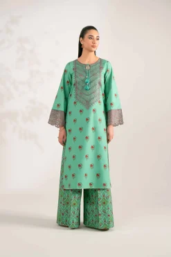 2 Piece - Printed Embroidered Suit - 42502846