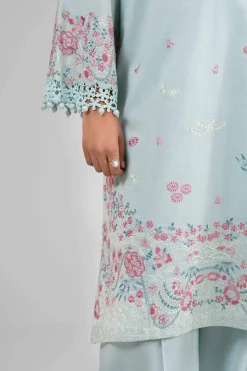 3 Piece - Printed Embroidered Suit - 42601539