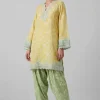 2 Piece - Printed Embroidered Suit - 42601671