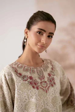 2 Piece - Printed Embroidered Suit - 42502810