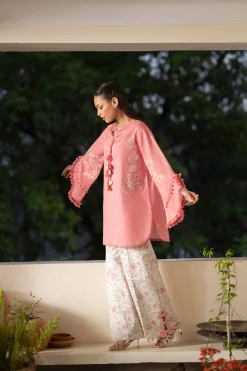 2 Piece - Printed Embroidered Suit - 42601668