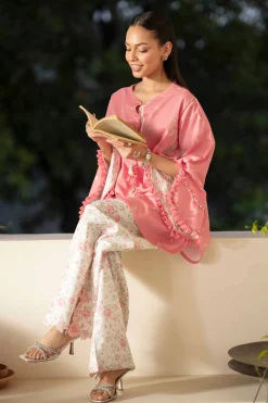 2 Piece - Printed Embroidered Suit - 42601668