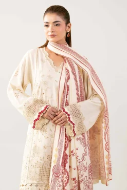 3 Piece - Printed Embroidered Suit - 42502746