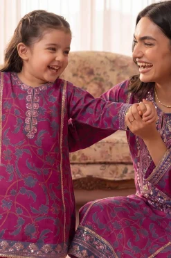 2 Piece - Printed Embroidered Suit - PMD26-02 M