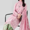 3 Piece - Printed Embroidered Suit - 42601810