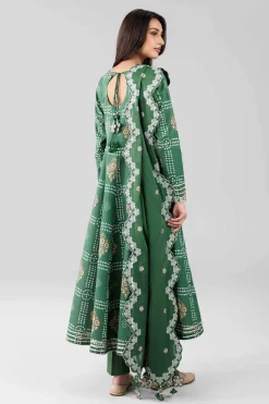 3 Piece - Printed Embroidered Suit - 42601821