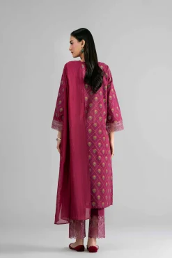 3 Piece - Printed Embroidered Suit - PMD26-41 M