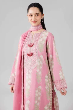 3 Piece - Printed Embroidered Suit - 42601818