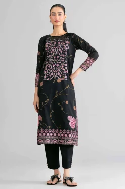 2 Piece - Printed Embroidered Suit - PMD26-03 M