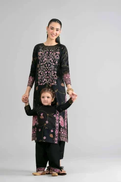 2 Piece - Printed Embroidered Suit - PMD26-03 M