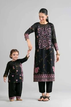 2 Piece - Printed Embroidered Suit - PMD26-03 M