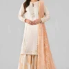 3 Piece - Printed Embroidered Suit - 42601789