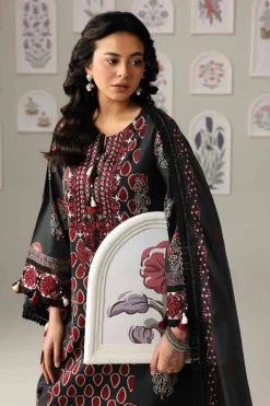 3 Piece - Printed Embroidered Suit - 42601816