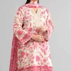 3 Piece - Printed Embroidered Suit - 42601858