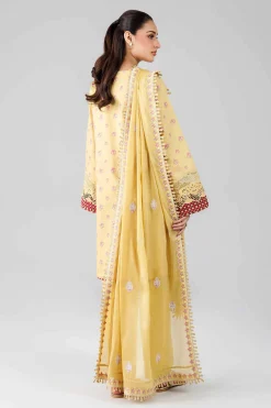 3 Piece - Printed Embroidered Suit - 42601823