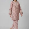 2 Piece - Printed Embroidered Suit - 42601661