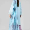 3 Piece - Printed Embroidered Suit - 42601791