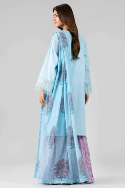 3 Piece - Printed Embroidered Suit - 42601791