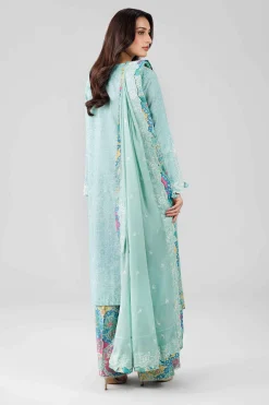 3 Piece - Printed Embroidered Suit - 42601813